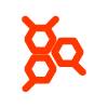 red molecular structure representing 17 chemical bonds and 17 elements in science