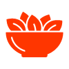 red bowl filled with leaves representing a healthy salad option twelve fresh ingredients salad recipe
